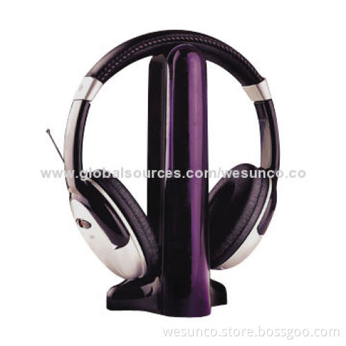 4-in-1 Wireless Headphone with Super Bass, 88 to 108MHz FM Radio Frequency